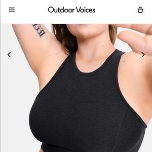 Outdoor Voices Athena Move Free Crop Sportsbra EUC